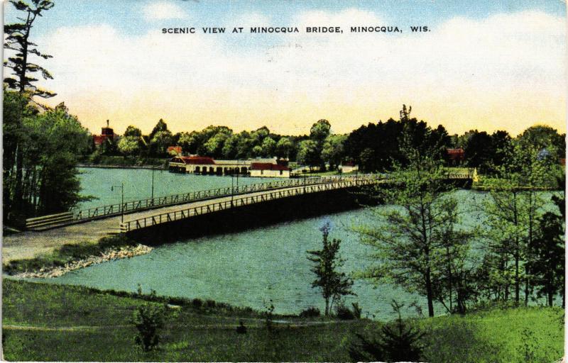 SCENIC VIEW AT MINOCQUA BRIDGE WISCONSIN