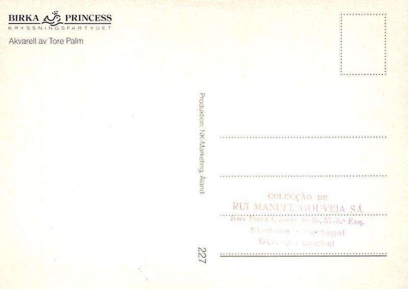 Birka Princess Birka Line Ship Unused 