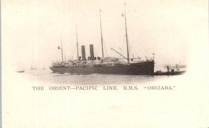 1910s R. M. S. Orizaba Orient-Pacific Line Steam Ship Real Photo Postcard