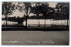 c1910's Camp Bryns Modern Woodmen America Buffalo NY RPPC Photo Antique Postcard