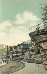 Postcard C1910 Arkansas Eureka Springs Hawley bookstore Lover's  Leap 22-13112