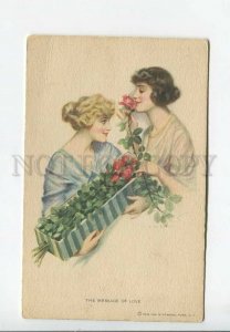 3176426 Message of Love ROSES by EARL CHRISTY Vintage R&N #366