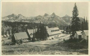 Asahel Curtis Paradise Inn Rainier Washington 1920s RPPC Photo Postcard 10535
