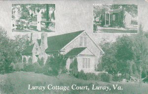 Postcard Luray Cottage Court Luray VA