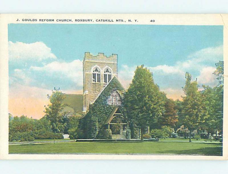 W-Border ROXBURY CHURCH SCENE Catskill Mountains New York NY L5823