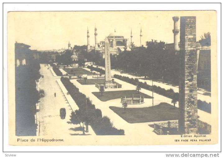 RP, Place De l´Hippodrome, Constantinople, Turkey, 1920-1940s