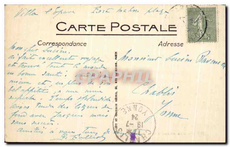 Old Postcard Fort Mahon Plage and I & # 39Hotel Sea Children