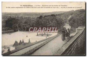 Postcard Old Saint Cloud Panorama Park Garden Taken From Trocadero