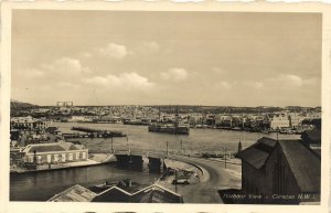 curacao, N.W.I., WILLEMSTAD, Harbour View (1930s) Holl. Boekhandel RPPC Postcard