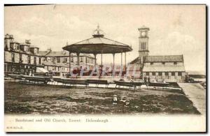 Postcard Old Bandstand And Old Church Tower Helensburgh