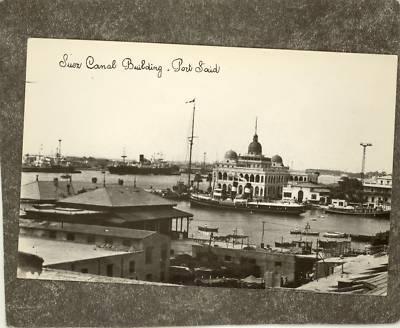 EGYPT SUEZ AFRICA  BOSPORUS REAL PHOTO  Postcard