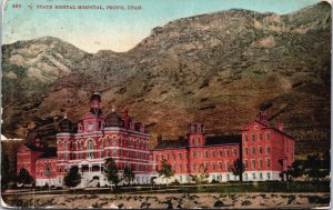 State Mental Hospital Provo Utah Vintage Postcard C202