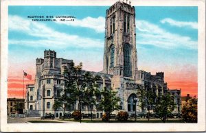 Scottisch Rite Cathedral Indianapolis Indiana Vintage Postcard C068