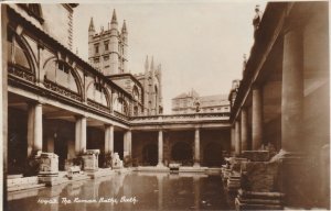 BATH, THE ROMAN BATHS, Somerset - Vintage POSTCARD