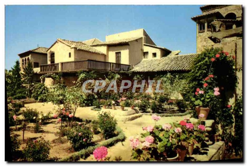 Postcard Modern Garden and Toledo house Greco