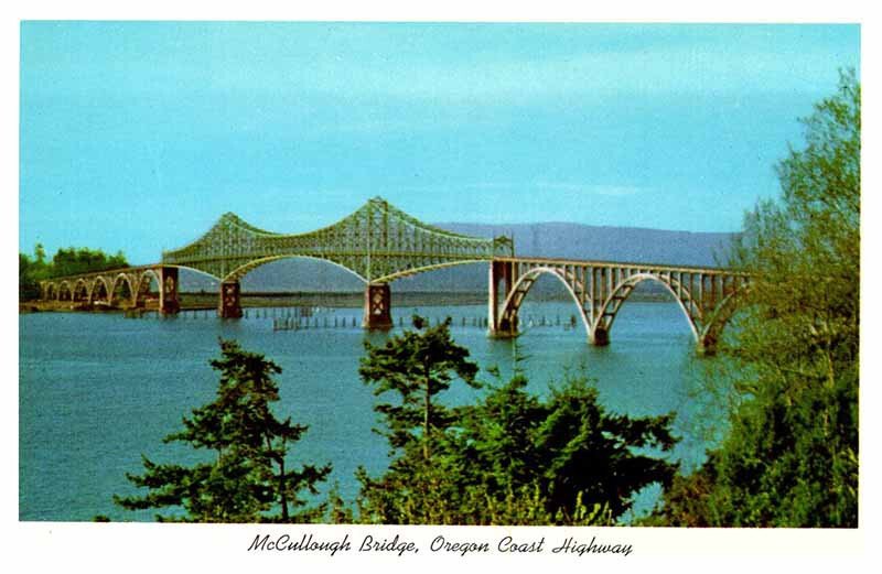 Postcard BRIDGE SCENE Portland Oregon OR AP1372