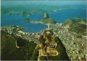 CPM Rio de Janeiro Aerial View of Guanabara Bay BRAZIL (1085554)