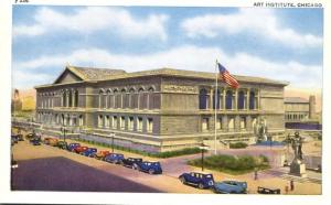 Old Cars at Art Institute - Chicago IL, Illinois - WB