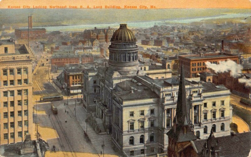 Postcard Overview from R.A. Long Building in Kansas City, Missouri~126170