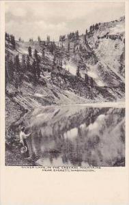 Washington Everett Silver Lake in The Cascade Mountains Albertype