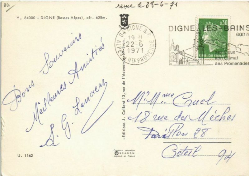 Cpm Digne-les-Bains scenes (1209688) 
