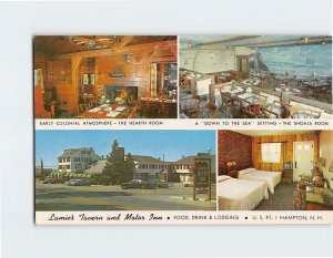 Postcard Lamie's Tower and Motor Inn, Hampton, New Hampshire