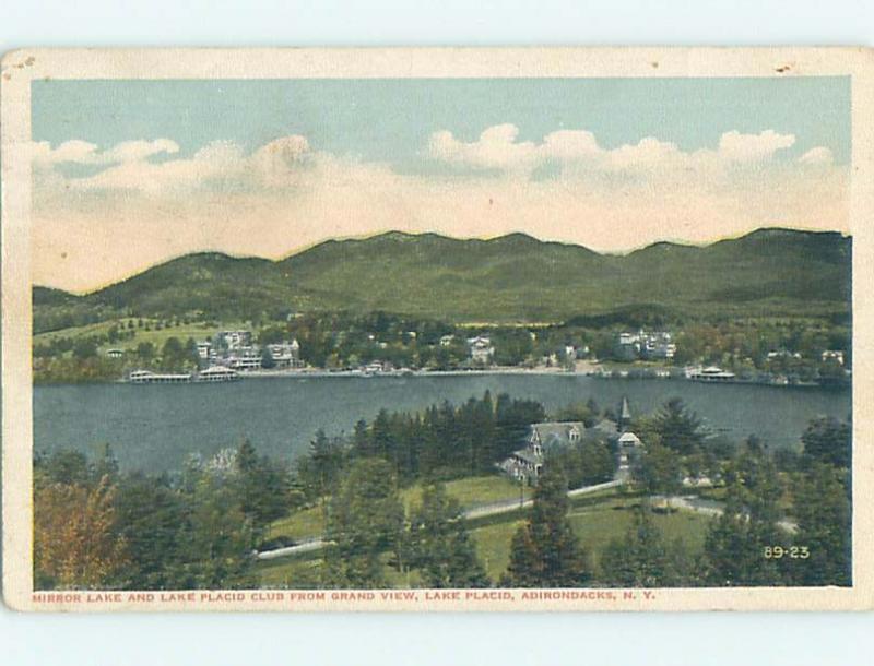 W-Border POSTCARD FROM Adirondacks - Lake Placid New York NY HM8488