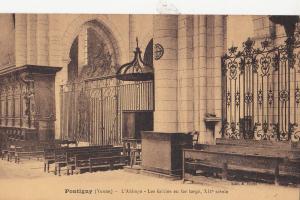 BF11476 pontigny yonne l abbaye los grilles en fer forge france front/back image