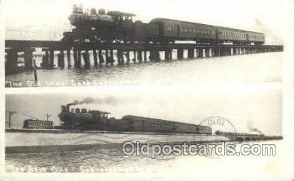 Train Railroad Station Depot 1911 wear left bottom corner, postal used on fro...