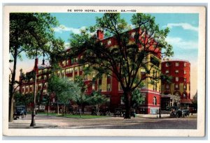 c1940's De Soto Hotel Savannah Georgia GA Vintage Unposted Postcard