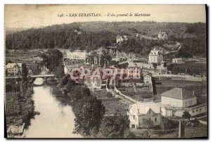 Old Postcard San Sebastian Vista General Martutene