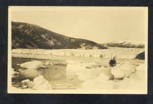 RPPC TAKU GLACIER ALASKA VINTAGE ADREWS REAL PHOTO POSTCARD 1920 SITKA AK.