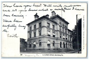 1905 US Post Office Exterior Building Harrisburg Pennsylvania Vintage Postcard