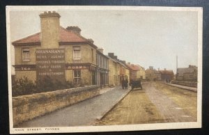 Mint Color Picture Postcard Foynes Ireland Shanahan News Agency & Tea Rooms