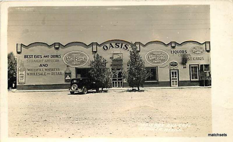 OJINGA , MEXICO RPPC Oasis Bar & Cafe automobile POSTCARD 3533