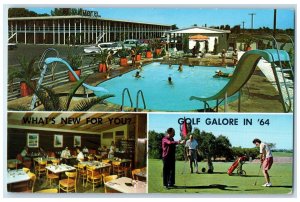 1965 Demman's Motel & Cafe Restaurant Multiview Salt Lake City Utah UT Postcard