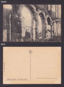 BELGIUM, Postcard, Leuven, University. The main lobby, WWI, Unposted