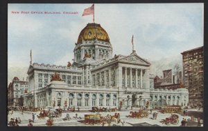 Illinois CHICAGO New Post Office Building Pub by V. O. Hammon Pub. Co. ~ DB