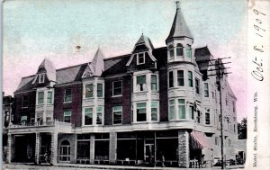 1900s Hotel Stolte Reedsburg Wisconsin Postcard