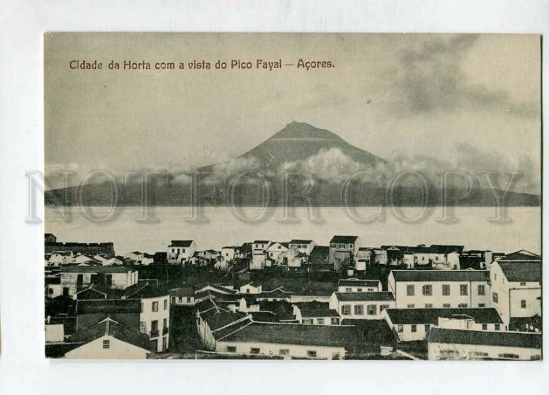 3144749 PORTUGAL Azores ACORES Cidade da Horta com Pica Fayal