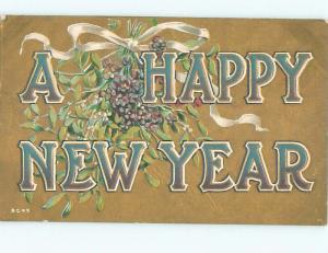 Divided-Back NEW YEAR SCENE Great Postcard AA1899