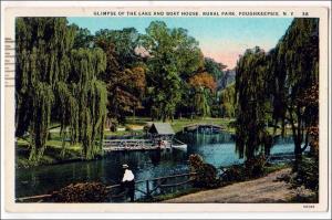 Lake & Boat House, Rural Park, Poughkeepsie NY