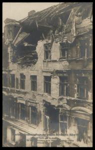 Germany 1918 Revolution Freikorps Alexanderplatz Destroyed Buildings RPPC 87363