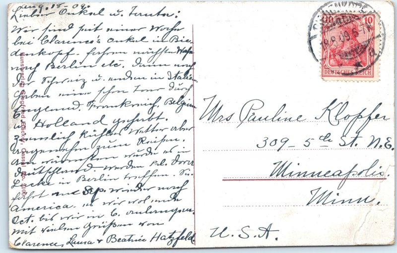 c1900s Hessen, Germany Traditional Wedding Procession Group Folk Costume A342