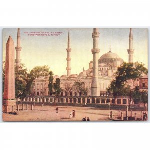 Postcard Mosque of Sultan Ahmed Constantinople Turkey Architecture c1910