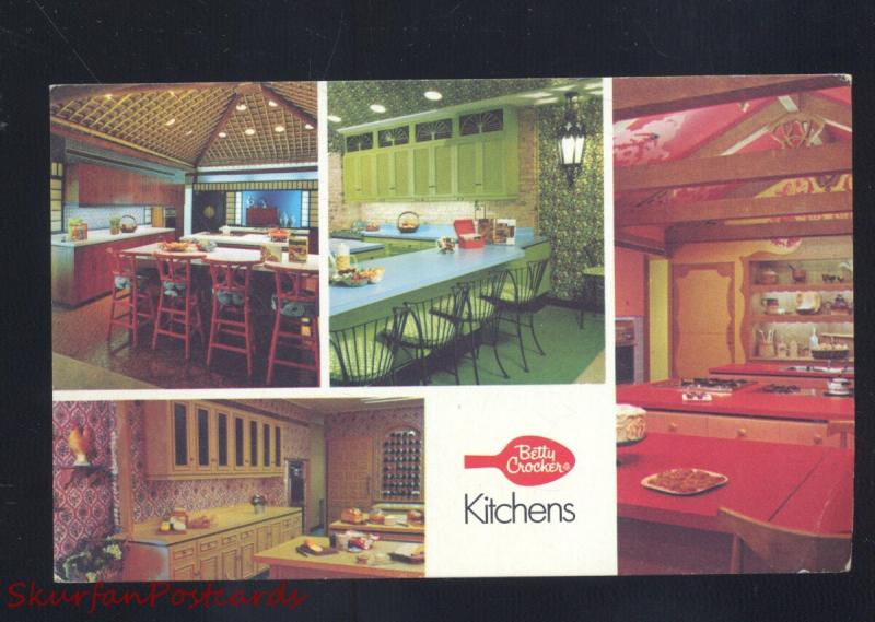 MINNEAPOLIS MINNESOTA THE BETTY CROCKER KITCHENS VINTAGE ADVERTISING POSTCARD