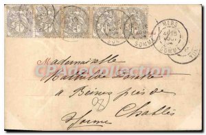 Old Postcard Mers les Bains Beach Promenade