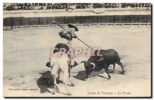 Old Postcard Bullfight Bullfight A picador