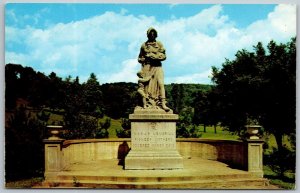Wheeling West Virginia 1950s Postcard Madonna Of The Trail National Highway 40