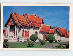 Postcard Wat Benchamabophitr, Bangkok, Thailand